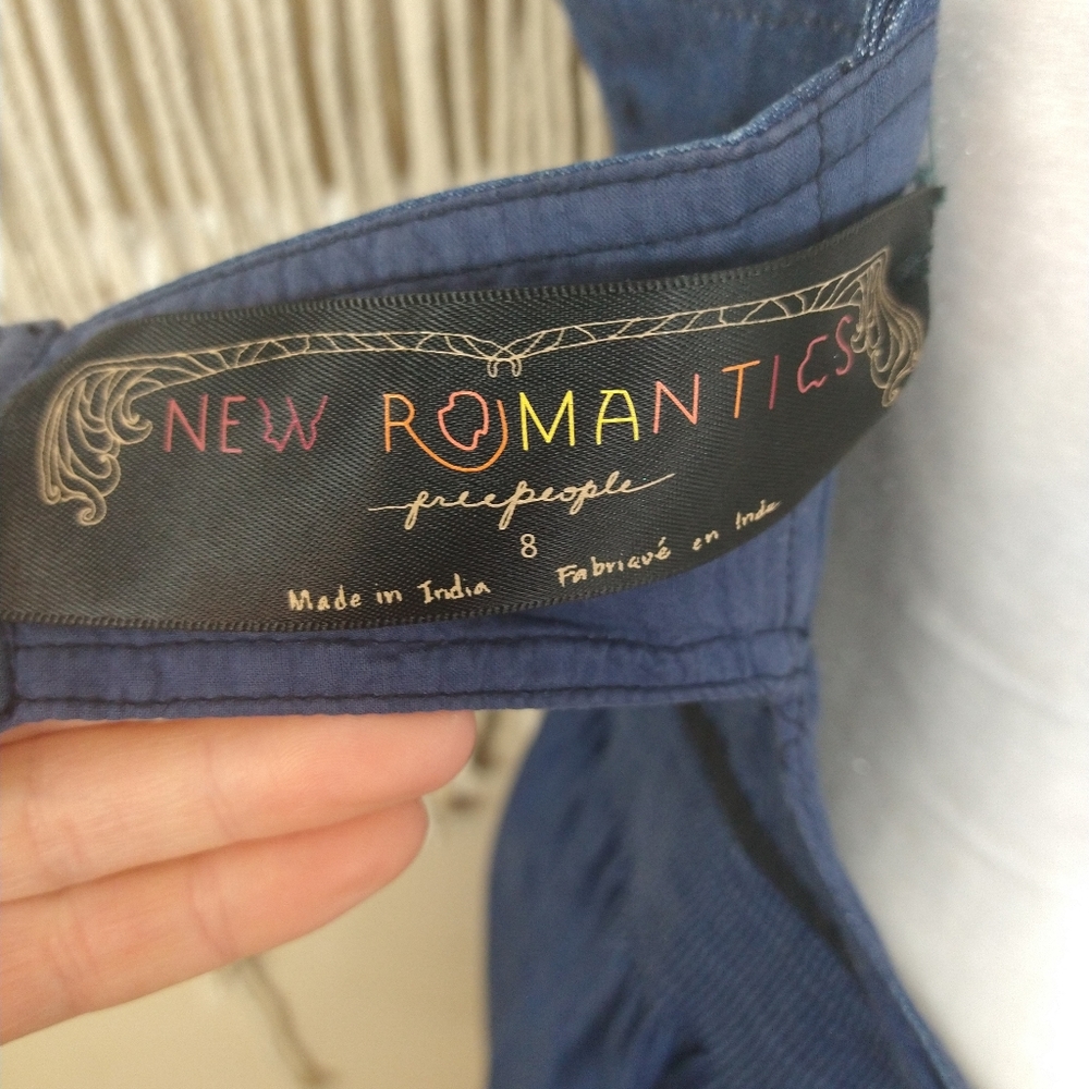 Free people Hellen chambray embroidered dress 8 - Picture 10 of 12